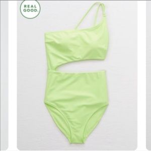 Aerie one shoulder one piece